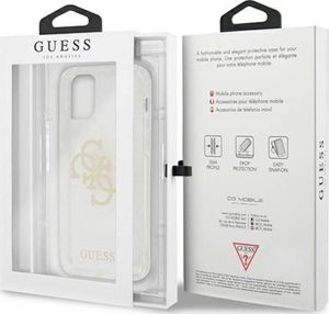 Guess Guess GUHCP12LPCUGL4GTR iPhone 12 Pro Max 6,7" transparent hard case Glitter 4G Big Logo 8