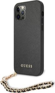 Guess Guess GUHCP12LSASGBK iPhone 12 Pro Max 6,7" czarny/black hardcase Saffiano Chain 2