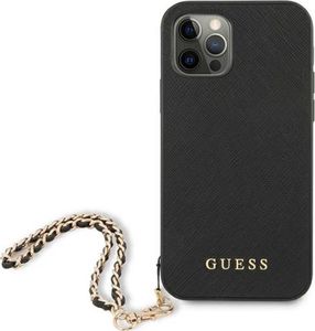 Guess Guess GUHCP12LSASGBK iPhone 12 Pro Max 6,7" czarny/black hardcase Saffiano Chain 3