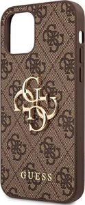 Guess Guess GUHCP12M4GMGBR iPhone 12/12 Pro 6,1" brązowy/brown hardcase 4G Big Metal Logo 6