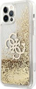 Guess Guess GUHCP12MLG4GGO iPhone 12/12 Pro 6,1" złoty/gold hardcase 4G Big Liquid Glitter 2