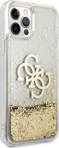 Guess Guess GUHCP12MLG4GGO iPhone 12/12 Pro 6,1" złoty/gold hardcase 4G Big Liquid Glitter 4