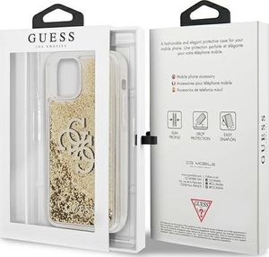 Guess Guess GUHCP12MLG4GGO iPhone 12/12 Pro 6,1" złoty/gold hardcase 4G Big Liquid Glitter 8