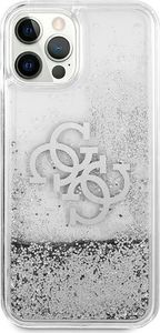 Guess Guess GUHCP12MLG4GSI iPhone 12/12 Pro 6,1" srebrny/silver hardcase 4G Big Liquid Glitter 3
