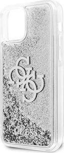 Guess Guess GUHCP12MLG4GSI iPhone 12/12 Pro 6,1" srebrny/silver hardcase 4G Big Liquid Glitter 6
