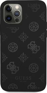 Guess Guess GUHCP12MLSPEBK iPhone 12/12 Pro 6,1" czarny/black hard case Peony Collection 3
