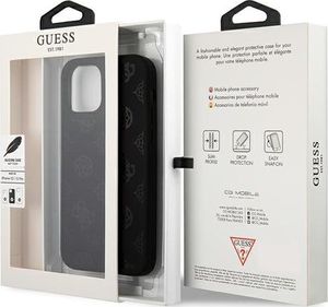 Guess Guess GUHCP12MLSPEBK iPhone 12/12 Pro 6,1" czarny/black hard case Peony Collection 8