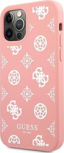 Guess Guess GUHCP12MLSPEWPI iPhone 12/12 Pro 6,1" różowy/pink hard case Peony Collection 2
