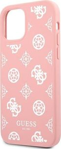 Guess Guess GUHCP12MLSPEWPI iPhone 12/12 Pro 6,1" różowy/pink hard case Peony Collection 6