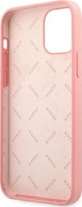 Guess Guess GUHCP12MLSPEWPI iPhone 12/12 Pro 6,1" różowy/pink hard case Peony Collection 7