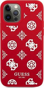 Guess Guess GUHCP12MLSPEWRE iPhone 12/12 Pro 6,1" czerwony/red hard case Peony Collection 3