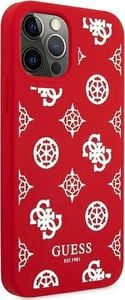 Guess Guess GUHCP12MLSPEWRE iPhone 12/12 Pro 6,1" czerwony/red hard case Peony Collection 4