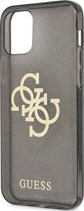 Guess Guess GUHCP12MPCUGL4GBK iPhone 12/12 Pro 6,1" czarny/black hard case Glitter 4G Big Logo 6