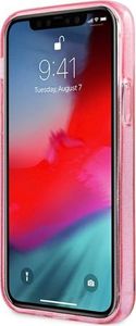 Guess Guess GUHCP12MPCUGL4GPI iPhone 12/12 Pro 6,1" różowy/pink hard case Glitter 4G Big Logo 5