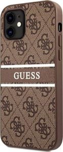 Guess Guess GUHCP12S4GDBR iPhone 12 mini 5,4" brązowy/brown hardcase 4G Stripe 2