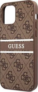 Guess Guess GUHCP12S4GDBR iPhone 12 mini 5,4" brązowy/brown hardcase 4G Stripe 6