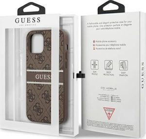 Guess Guess GUHCP12S4GDBR iPhone 12 mini 5,4" brązowy/brown hardcase 4G Stripe 8