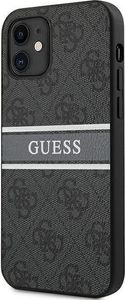 Guess Guess GUHCP12S4GDGR iPhone 12 mini 5,4" szary/grey hardcase 4G Stripe 2
