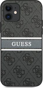 Guess Guess GUHCP12S4GDGR iPhone 12 mini 5,4" szary/grey hardcase 4G Stripe 3