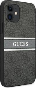 Guess Guess GUHCP12S4GDGR iPhone 12 mini 5,4" szary/grey hardcase 4G Stripe 4