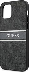 Guess Guess GUHCP12S4GDGR iPhone 12 mini 5,4" szary/grey hardcase 4G Stripe 6