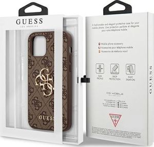 Guess Guess GUHCP12S4GMGBR iPhone 12 mini 5,4" brązowy/brown hardcase 4G Big Metal Logo 8