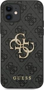 Guess Guess GUHCP12S4GMGGR iPhone 12 mini 5,4" szary/grey hardcase 4G Big Metal Logo 2