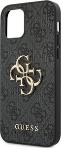 Guess Guess GUHCP12S4GMGGR iPhone 12 mini 5,4" szary/grey hardcase 4G Big Metal Logo 6