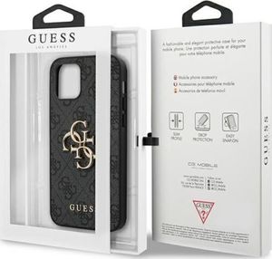 Guess Guess GUHCP12S4GMGGR iPhone 12 mini 5,4" szary/grey hardcase 4G Big Metal Logo 7