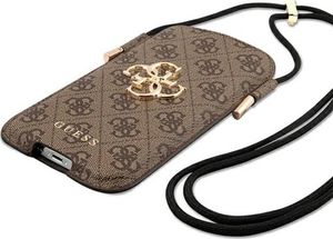Guess Guess Torebka na telefon GUHCP12L4GPSBR 6,7" brązowy/brown 4G Metal Logo 4