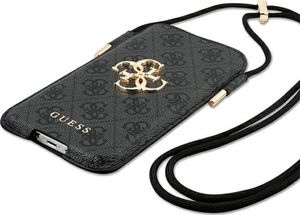 Guess Guess Torebka na telefon GUHCP12L4GPSGR 6,7" szary/grey 4G Metal Logo 4