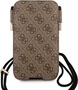 Guess Guess Torebka na telefon GUHCP12M4GPSBR 6,1" brązowy/brown 4G Metal Logo 3