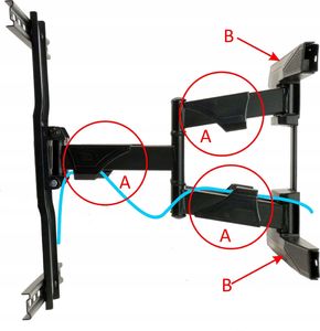 Starnew Mocny Obrotowy uchwyt TV LCD LED 40-75 TUV VESA 2