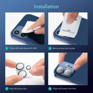 ESR Szkło hartowane na aparat ESR Camera Lens Apple iPhone 12 mini Clear [2 PACK] 12