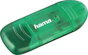 Czytnik Hama Czytnik kart SD/MMC 6w1 USB 2.0 zielony (114728) 1