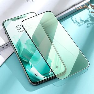 Joyroom Joyroom Knight Series zielone szkło hartowane 2,5D z filtrem Anti Blue Light na cały ekran do iPhone 12 Pro / iPhone 12 czarny (JR-PF599) 11