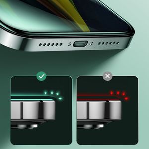 Joyroom Joyroom Knight Series zielone szkło hartowane 2,5D z filtrem Anti Blue Light na cały ekran do iPhone 12 Pro / iPhone 12 czarny (JR-PF599) 9