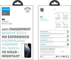 Joyroom Joyroom Knight Series szkło hartowane 2,5D na cały ekran z ramką do iPhone 12 Pro / iPhone 12 czarny (JR-PF596) 5