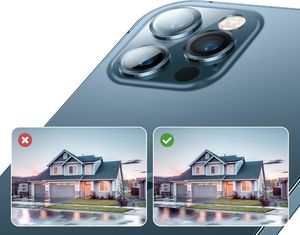 Joyroom Joyroom Shining Series szkło hartowane na cały aparat obiektyw kamerę do iPhone 12 Pro złoty (JR-PF688) 5