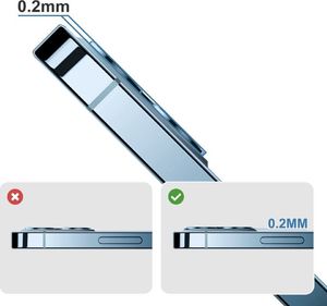 Joyroom Joyroom Shining Series szkło hartowane na cały aparat obiektyw kamerę do iPhone 12 Pro złoty (JR-PF688) 6