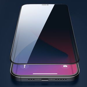 Joyroom Joyroom Knight Series szkło hartowane 2,5D z filtrem Anti Spy na cały ekran do iPhone 12 Pro Max czarny (JR-PF603) 12