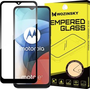 Wozinsky Wozinsky super wytrzymałe szkło hartowane Full Glue na cały ekran z ramką Case Friendly Motorola Moto E7 czarny 1