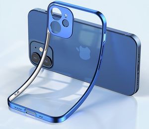 Joyroom Joyroom New Beauty Series ultra cienkie przezroczyste etui z metaliczną ramką do iPhone 12 mini czarny (JR-BP741) 10