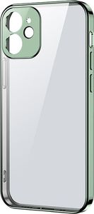 Joyroom Joyroom New Beauty Series ultra cienkie przezroczyste etui z metaliczną ramką do iPhone 12 mini zielony (JR-BP741) 1