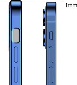 Joyroom Joyroom New Beauty Series ultra cienkie przezroczyste etui z metaliczną ramką do iPhone 12 czerwony (JR-BP742) 4