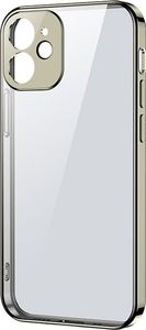 Joyroom Joyroom New Beauty Series ultra cienkie przezroczyste etui z metaliczną ramką do iPhone 12 Pro złoty (JR-BP743) 1