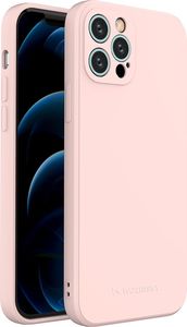 Wozinsky Wozinsky Color Case silikonowe elastyczne wytrzymałe etui iPhone 12 Pro różowy 1
