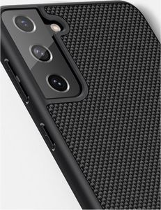Hurtel Nillkin Textured Case wytrzymałe wzmocnione etui z żelową ramką i nylonem na tyle Samsung Galaxy S21 5G czarny 11