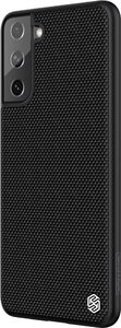Hurtel Nillkin Textured Case wytrzymałe wzmocnione etui z żelową ramką i nylonem na tyle Samsung Galaxy S21 5G czarny 6