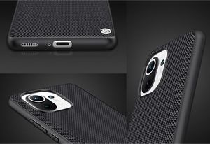 Hurtel Nillkin Textured Case wytrzymałe wzmocnione etui z żelową ramką i nylonem na tyle Xiaomi Mi 11 czarny 12